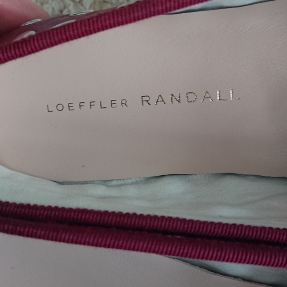 Loeffler Randall Landon Studded Leather Ballerina Flats in Burgundy size 6.5 - Picture 13 of 16